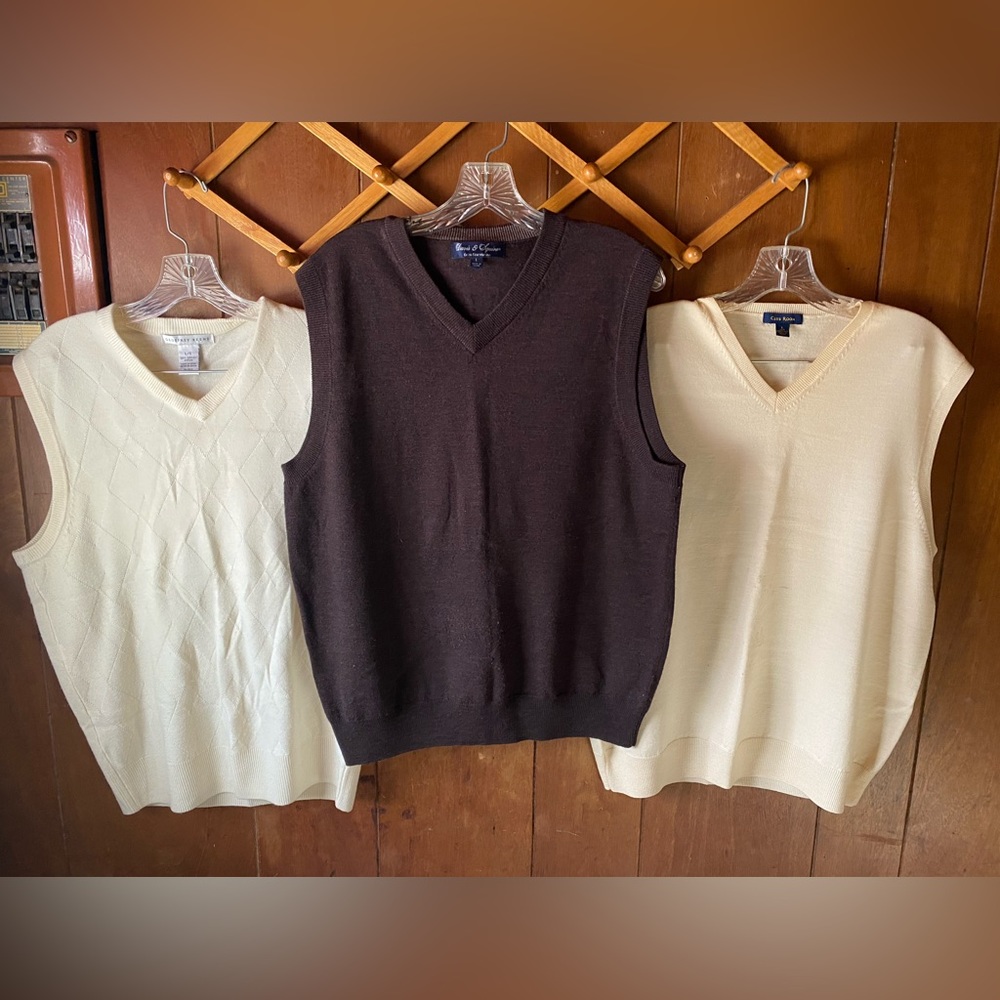 Sweater vest like new some never worn…Ralph Lauren, Nautical, Claiborne